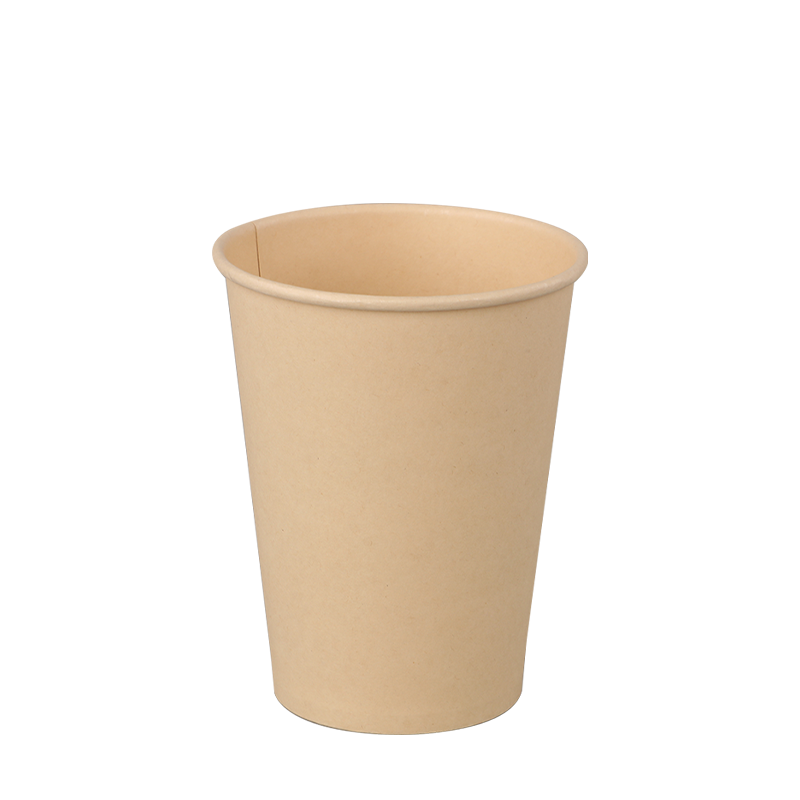 Copo de papel quente de bambu de uso único de 10 onças