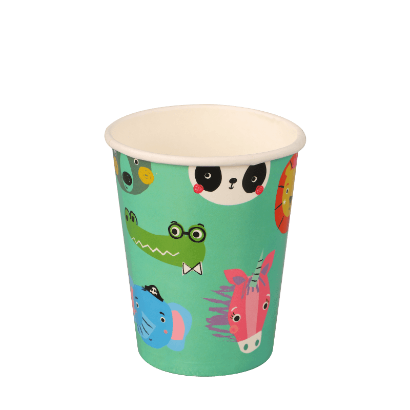 Copos de papel para beber café frio reciclável de 10 onças