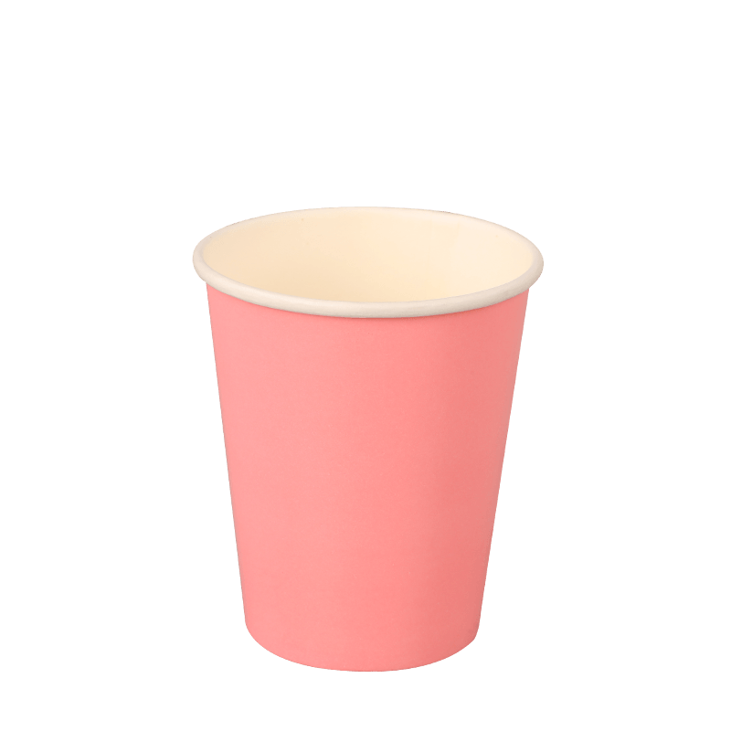 Copos de papel de cola compastáveis de 8 onças